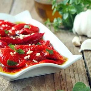 Gebratene Paprika mit Knoblauch